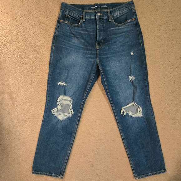 Old Navy Denim - Old Navy Relaxed Distressed Jeans Size 12